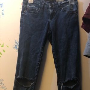 Ripped Denim Jeggings